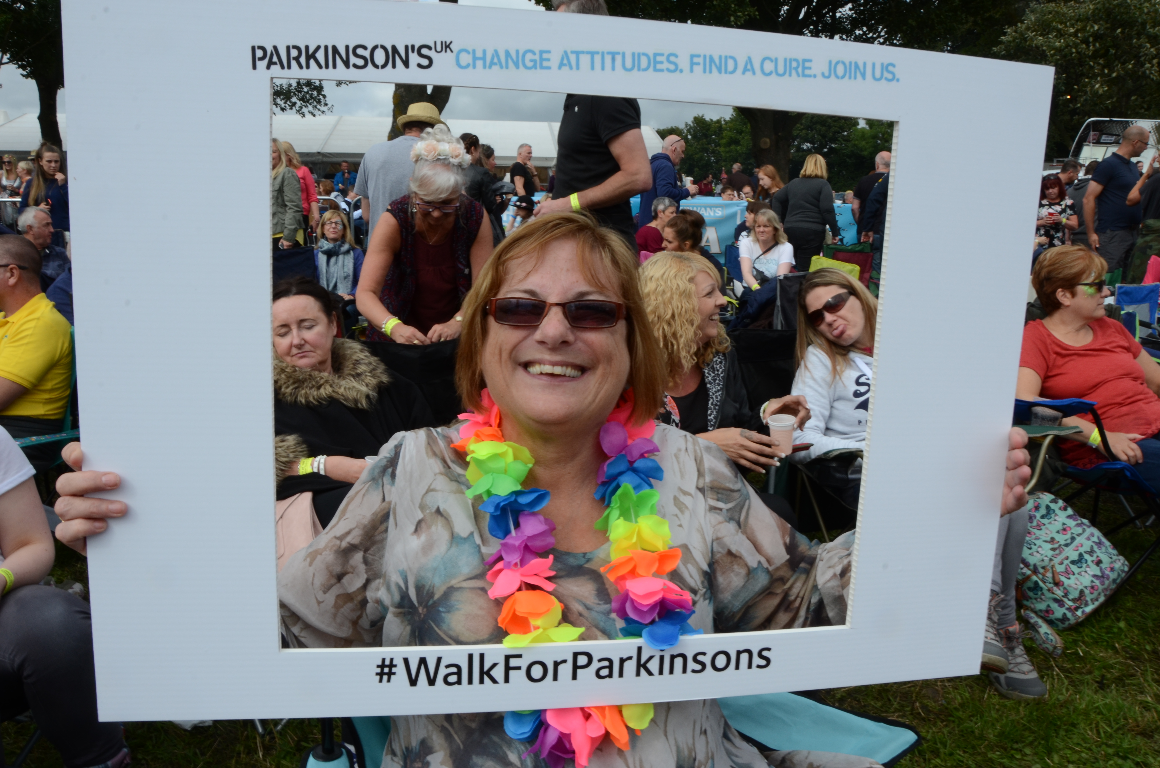 Parkinson's UK supporter at walking event