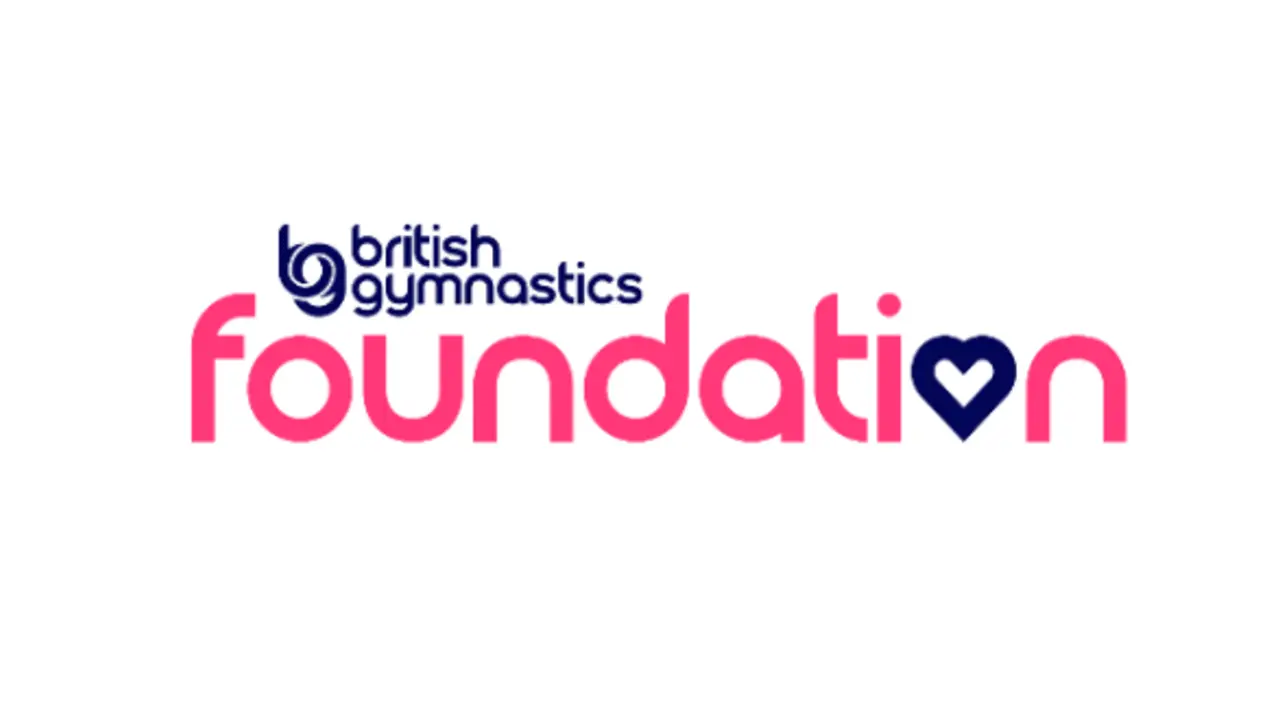 An image of the British Gymnastics Foundation logo in blue and pink
