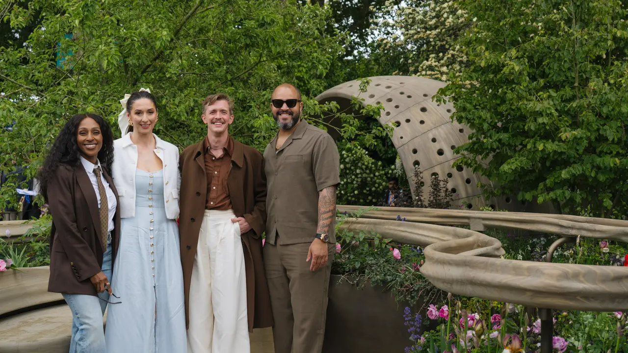Alexandra Burke, Rachel Duffy, Stephen Libby, Darren Rudolph at the RHS Chelsea Flower Show