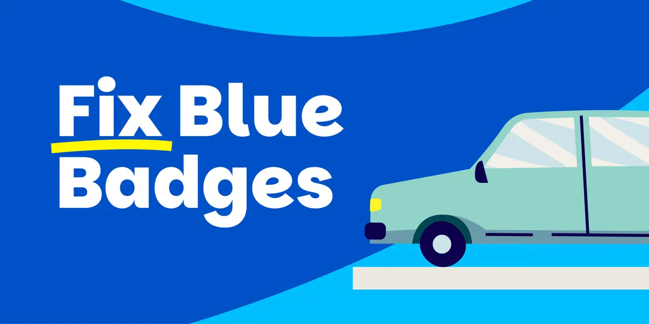 Fix Blue Badges text with a car