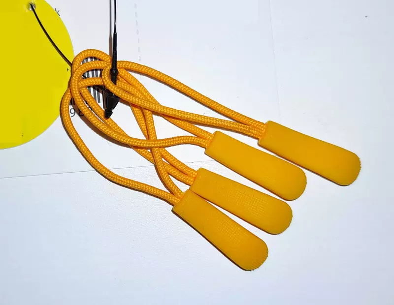 Bunch of yellow zip extenders